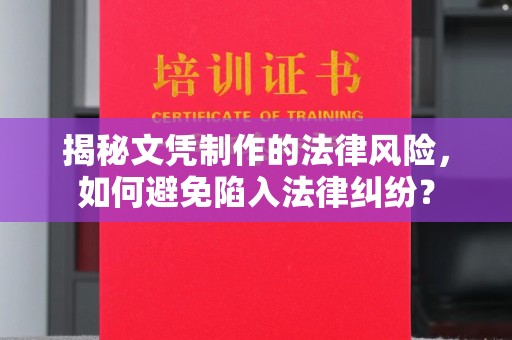 依兰揭秘文凭制作的法律风险，如何避免陷入法律纠纷？