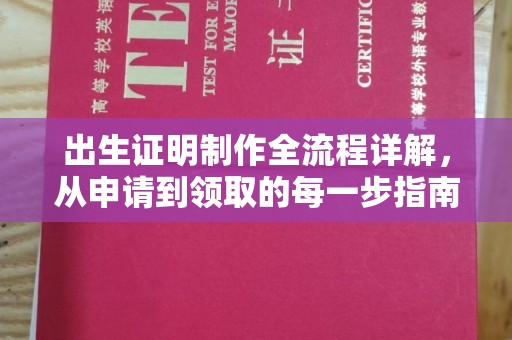 依兰出生证明制作全流程详解，从申请到领取的每一步指南